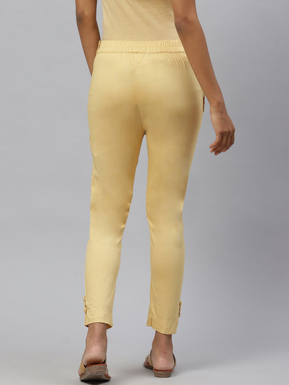 Rang Gali Regular Beige Cigarettes Pants