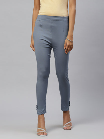 Rang Gali Regular Grey Cigarettes Pants