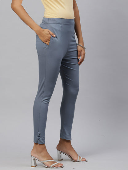 Rang Gali Regular Grey Cigarettes Pants