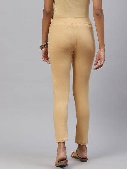 Rang Gali Regular Beige Cigarettes Trousers