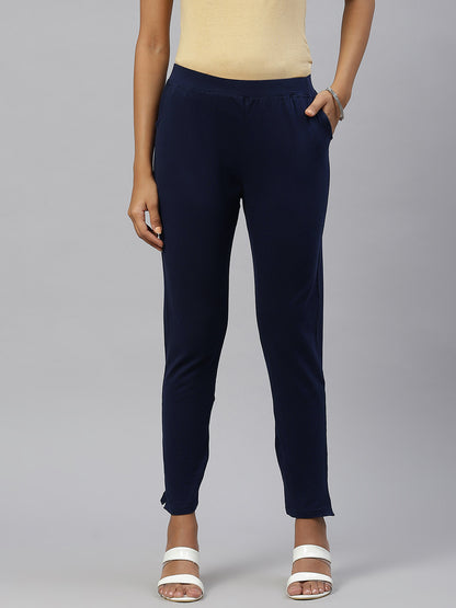 Rang Gali Regular Navy Blue Cigarettes Trousers