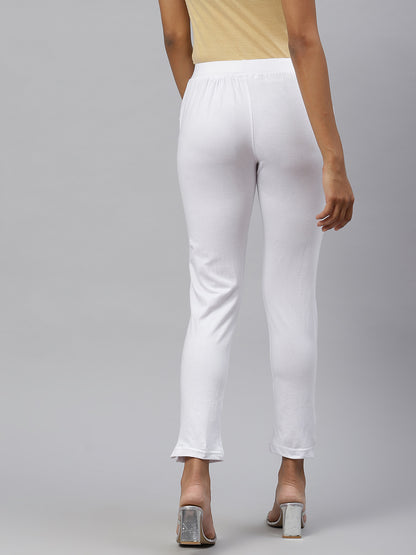 Rang Gali Regular White Cigarettes Trousers